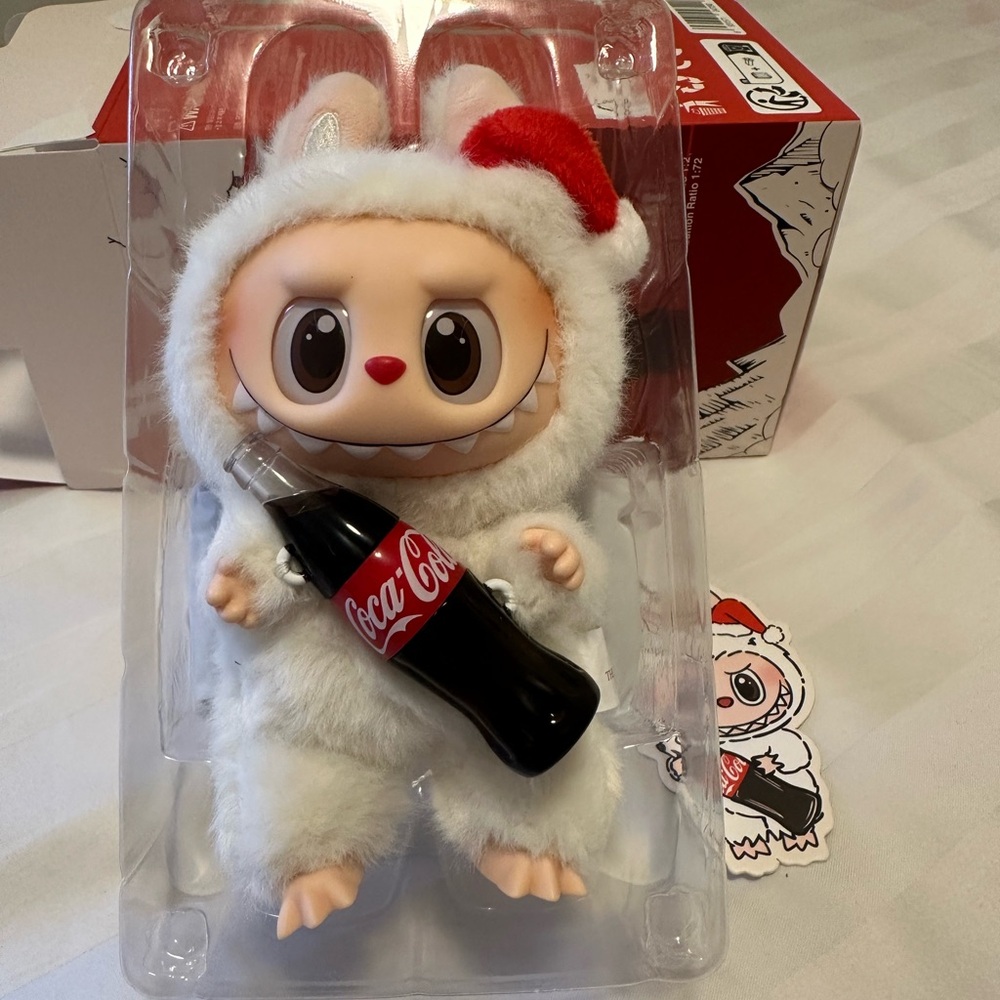 POP MART The Monsters Coca Cola Labubu keychain